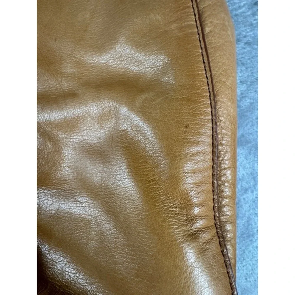 Mark & Graham Hobo Bag Womens Large Camel Tan Leather Slouchy Shoulder Tote